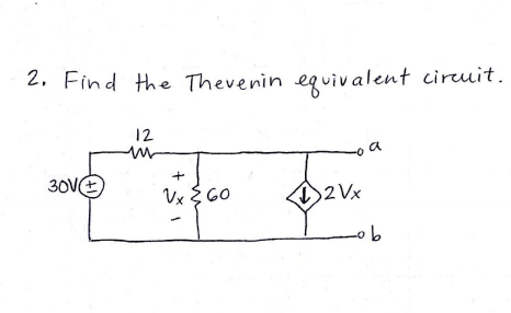 Solved Find The Thevenin Equivalent Circuit. | Chegg.com