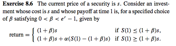 Exercise 8.6 The Current Price Of A Security Is S. | Chegg.com