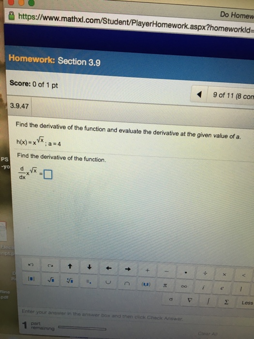 derivative of x rootx