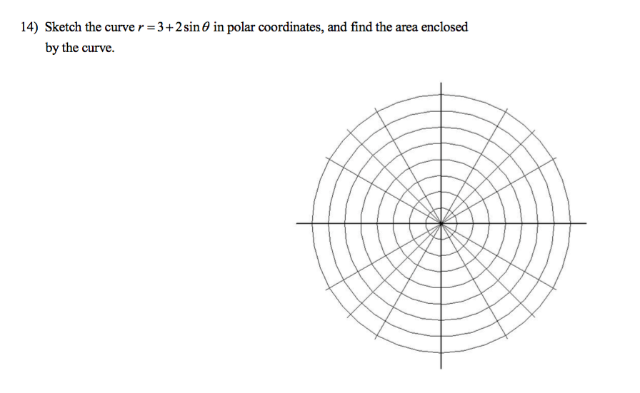 Solved Sketch the curve r = 3 + 2 sin theta in polar | Chegg.com