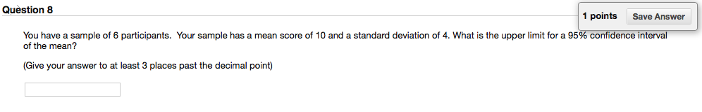 Solved Question 8 1 points Save Answer You have a sample of | Chegg.com