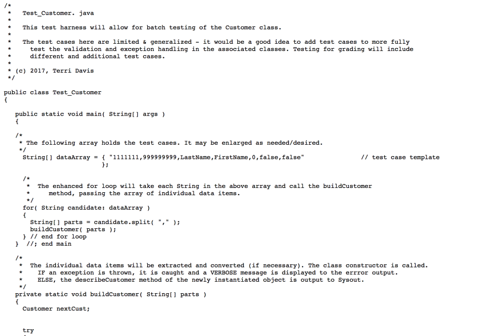 This is a JAVA Program I need completed for my class. | Chegg.com