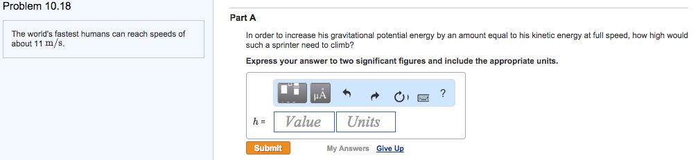 Solved Problem 10.18 The World's Fastest Humans Can Reach | Chegg.com