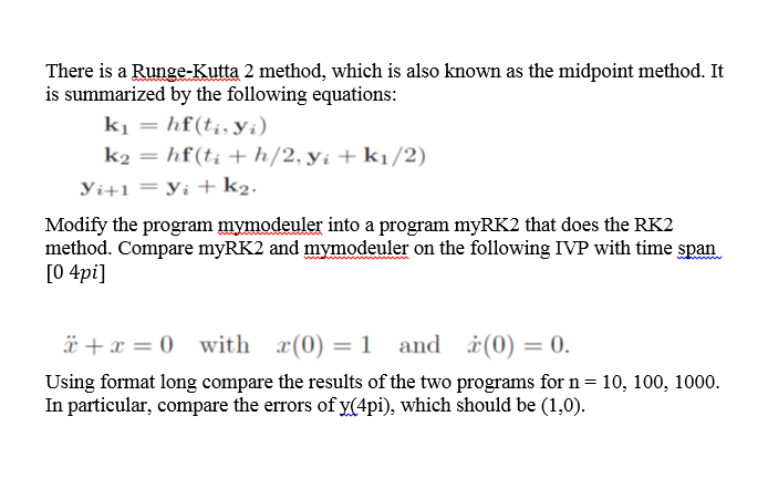 Write MATLAB Code To Solve This Problem. | Chegg.com