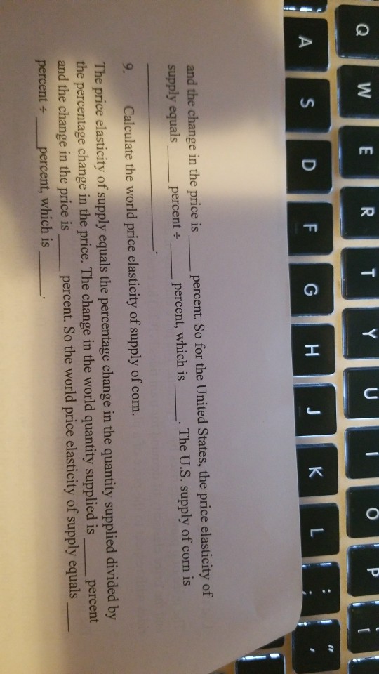 Solved Use the following information to work Problems 8 and | Chegg.com