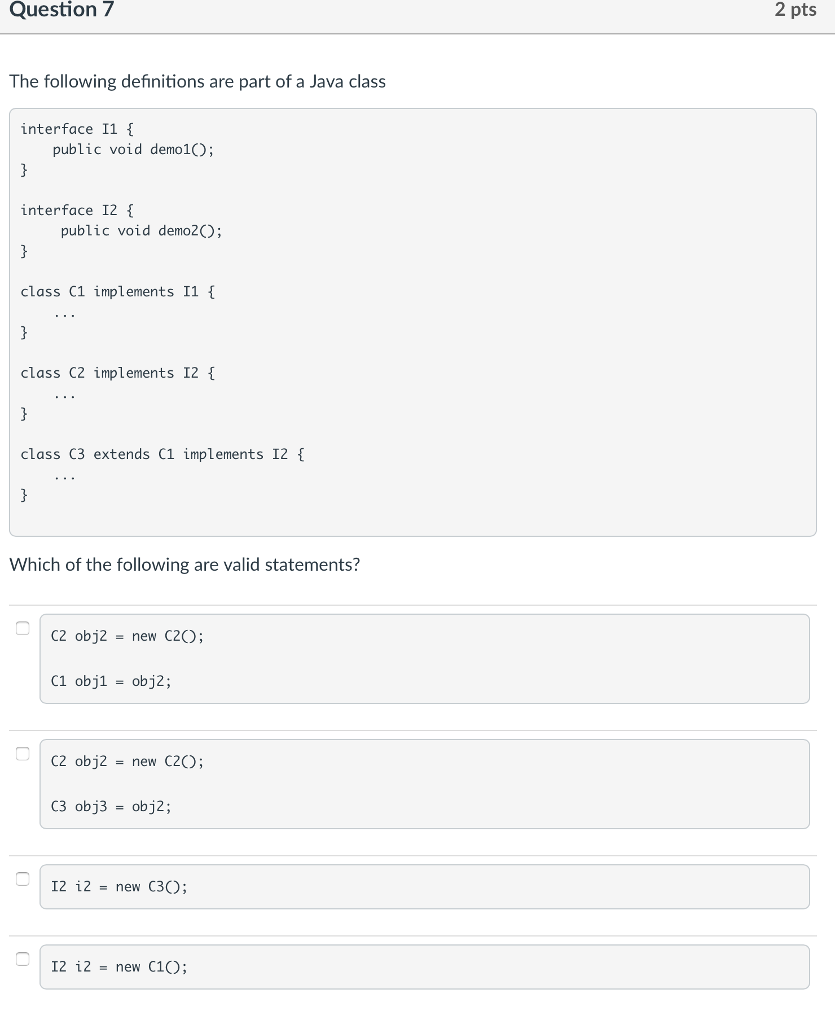 Solved Question 7 2 pts The following definitions are part | Chegg.com