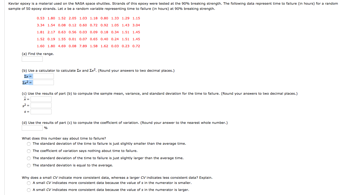 Solved Kevlar epoxy is a material used on the NASA space