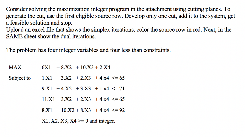 Consider solving the maximization integer program in | Chegg.com