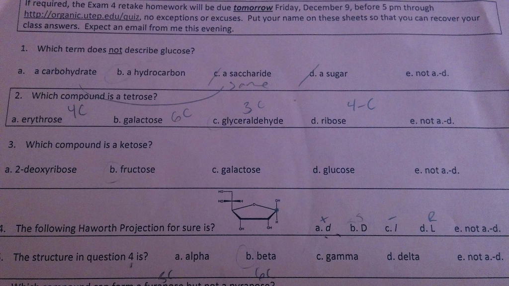 Solved Which Term Does Not Describe Glucose A Carbohydrate Chegg