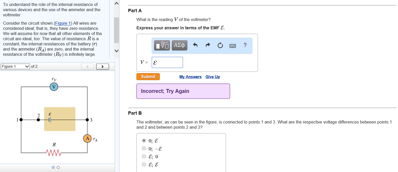 Solved To understand the role of the internal resistance of