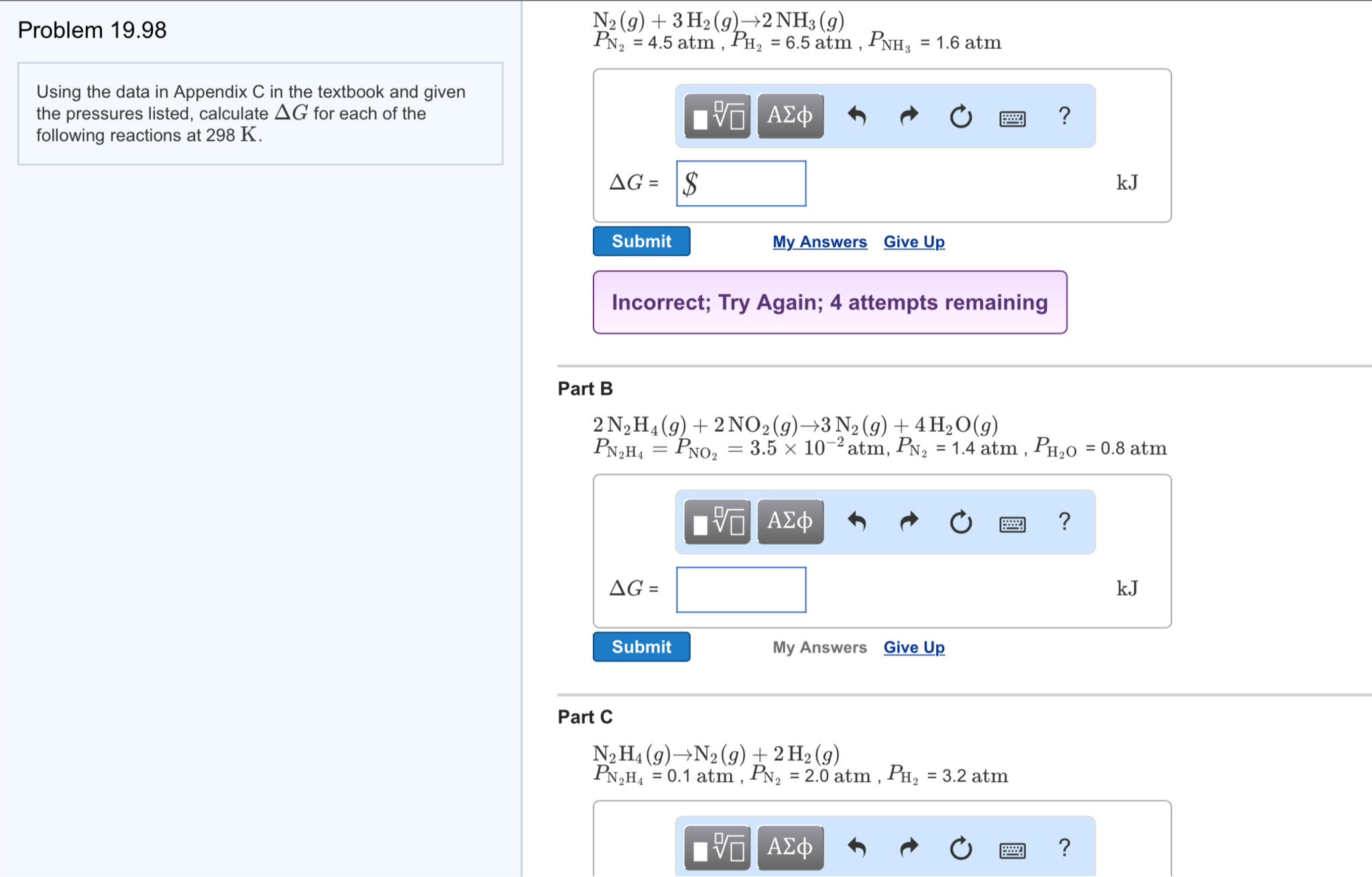 Solved Using the data in Appendix C in the textbook and | Chegg.com