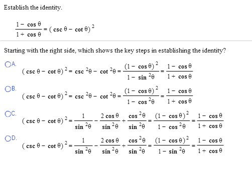 What Is 1 Cos Theta Equal To