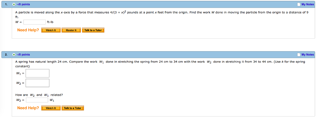 solved-a-particle-is-moved-along-the-x-axis-by-a-force-that-chegg