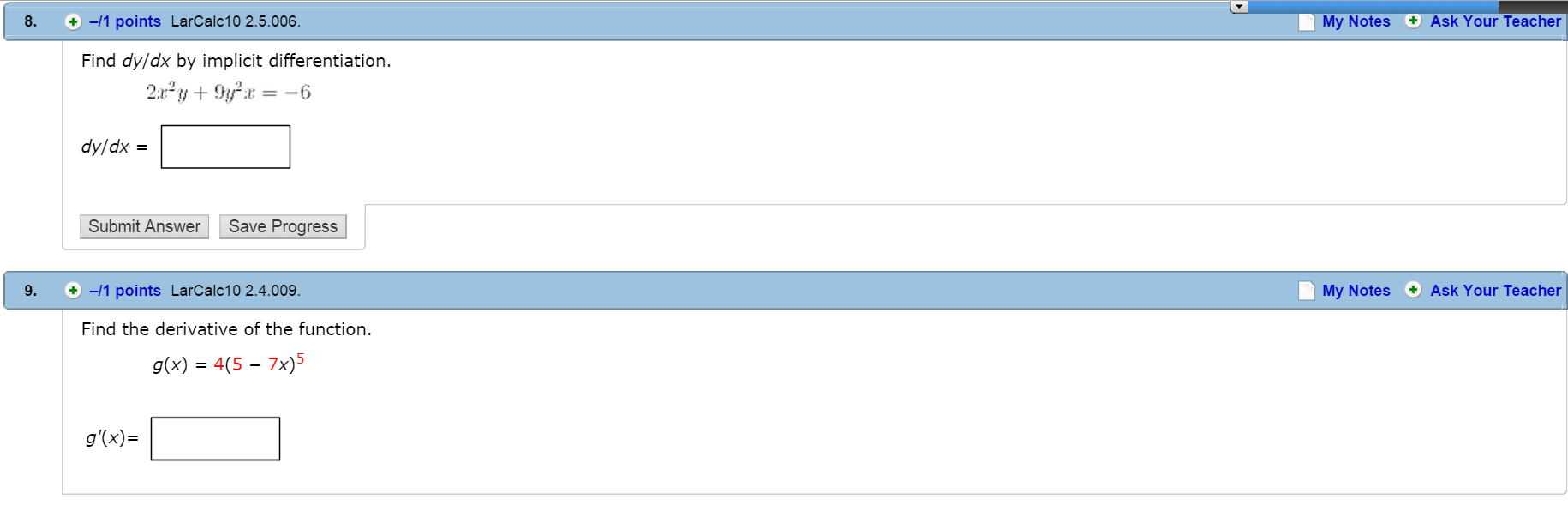 solved-find-dy-dx-by-implicit-differentiation-2x-2y-9y-2x-chegg