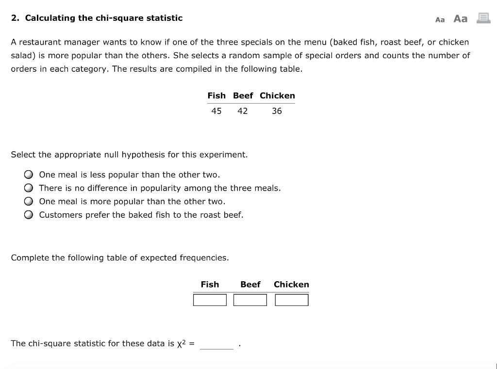 Solved A restaurant manager wants to know if one of the