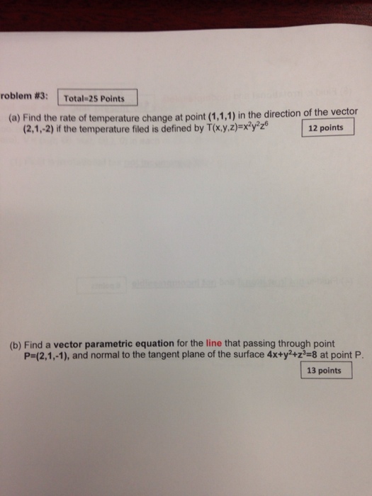 Solved Find the rate of temperature change at point (1,1,1) | Chegg.com