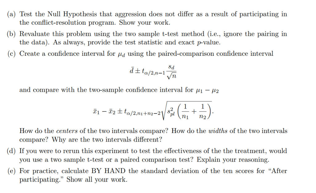 Solved The Center for the Study of Violence wants to