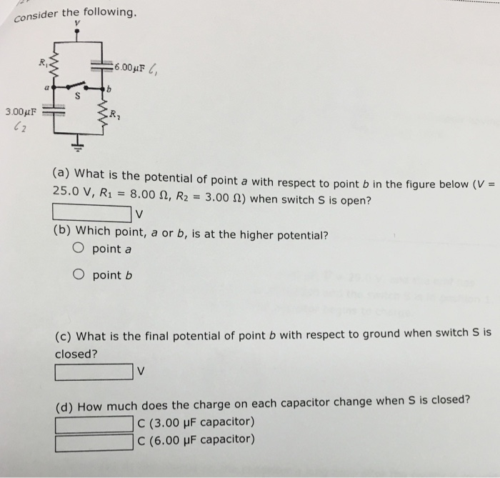 Solved Consider The Following What Is The Potential Of | Chegg.com