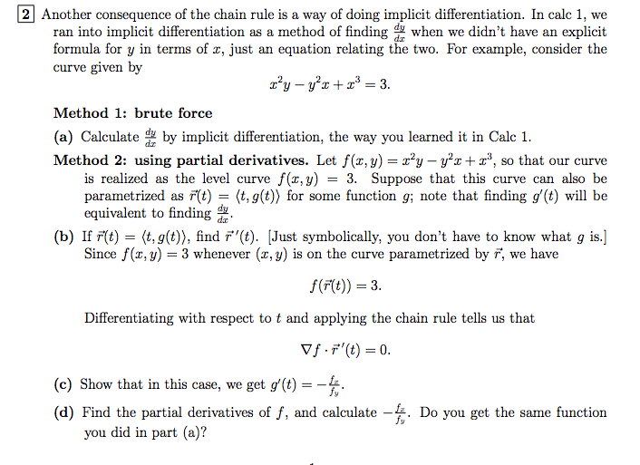 the chain rule homework the chain rule homework