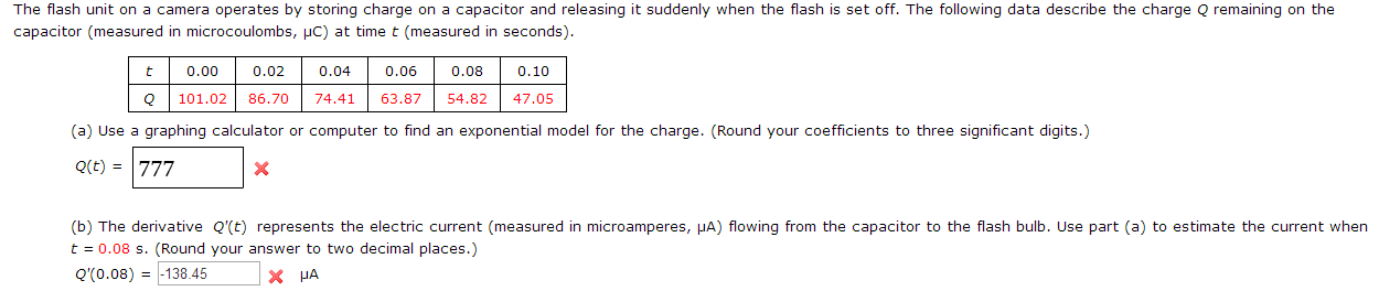 The flash unit on a camera operates by storing charge | Chegg.com