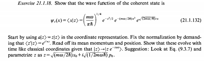 Solved Exercise 21.1.18. Show that the wave function of the | Chegg.com