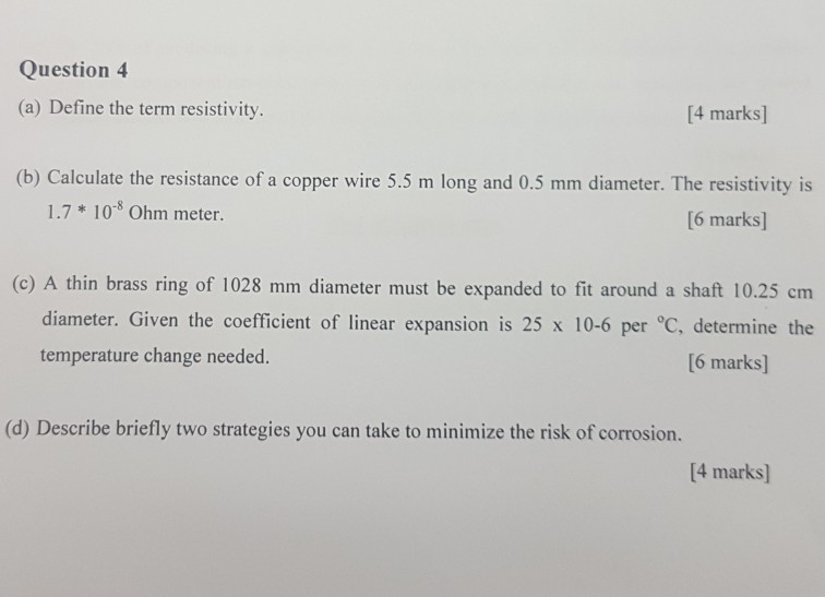 solved-a-define-the-term-resistivity-b-calculate-the-chegg