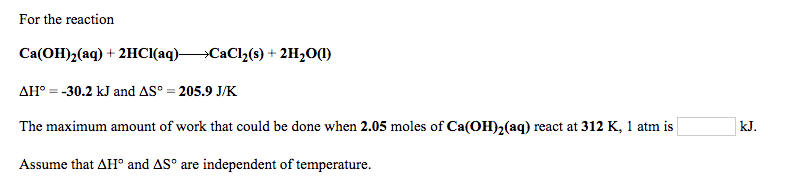 Solved For the reaction H2(g)+ F2(g^2HF(g) ?G:--545.8 kJ and | Chegg.com