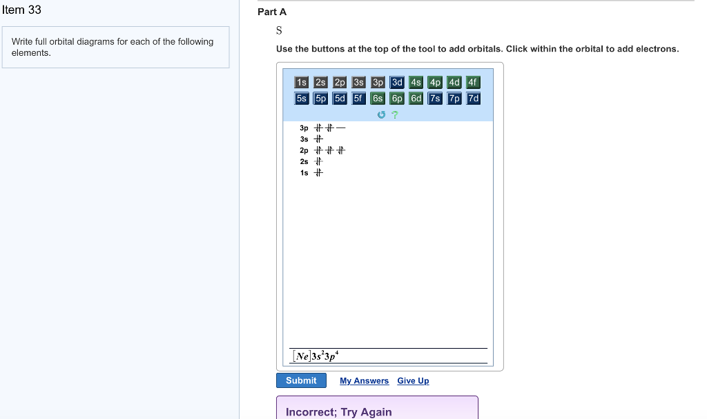 Solved Write full orbital diagrams for each of the following | Chegg.com