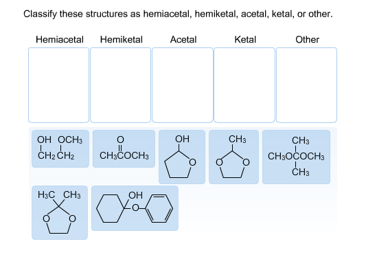 Classify These Structures As Hemiacetal Hemiketal Chegg 