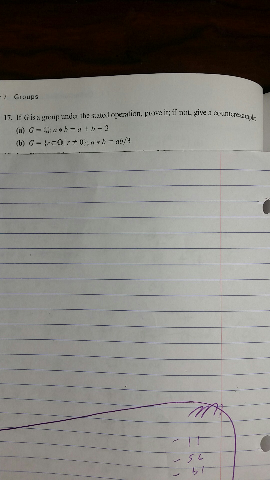 Solved 4. Determine whether the set G is a group under the | Chegg.com