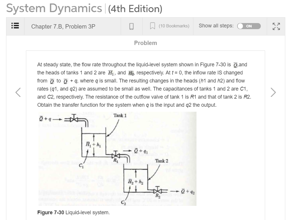 Solved System Dynamics (4th Edition) Chapter 7.B, Problem 3P | Chegg.com