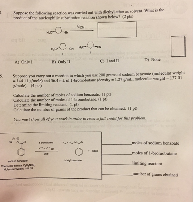 Solved Suppose the following reaction was carried out with | Chegg.com