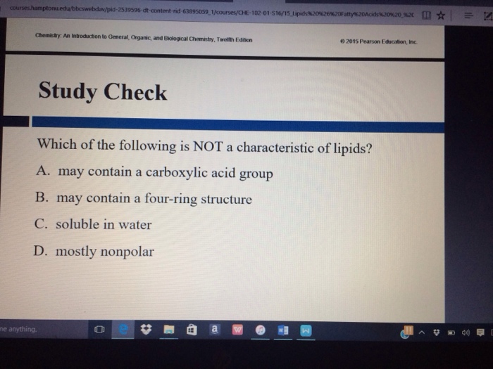 Solved Which Of The Following Is NOT A Characteristic Of