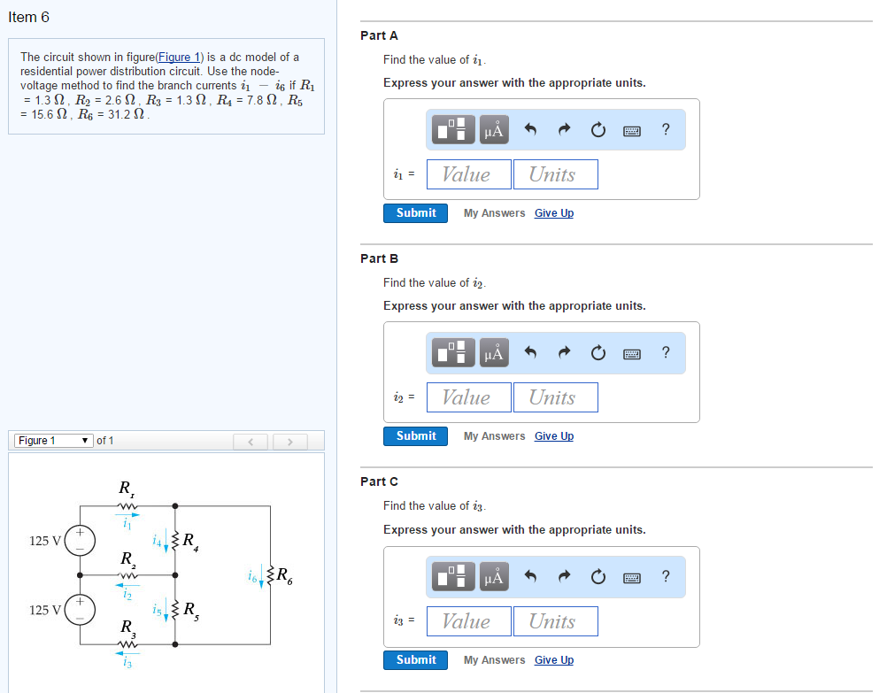 Solved Item 6 Part A The Circuit Shown In Figure Figure 1) | Chegg.com