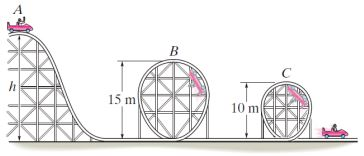 Solved The roller coaster car shown below has a mass of 700 | Chegg.com