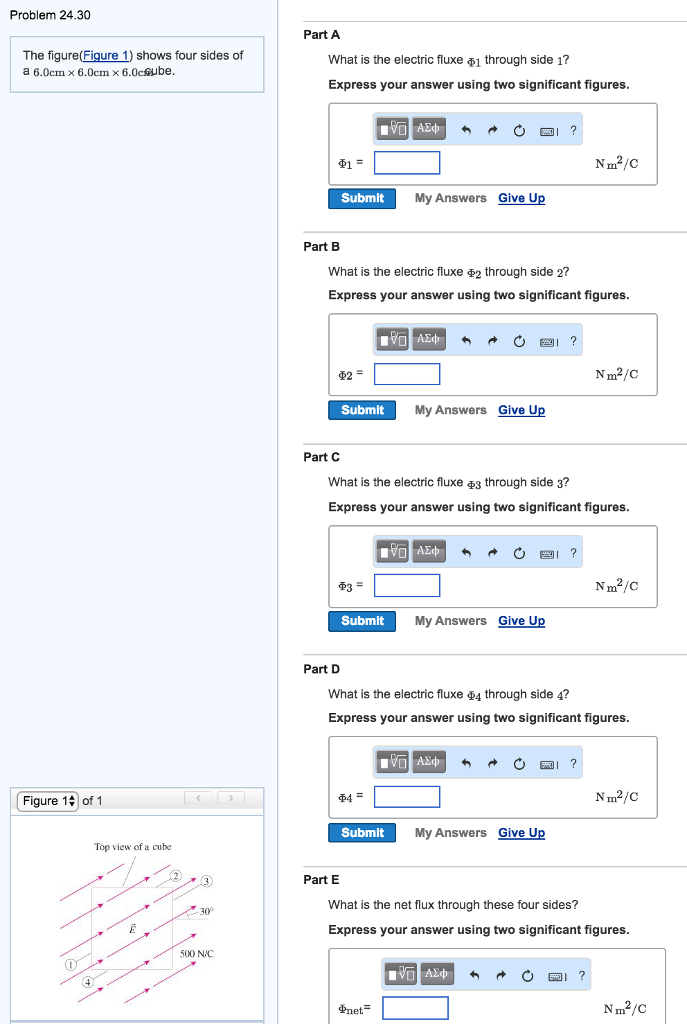 Solved Problem 24.30 Part A The figure(Figure 1) shows four | Chegg.com