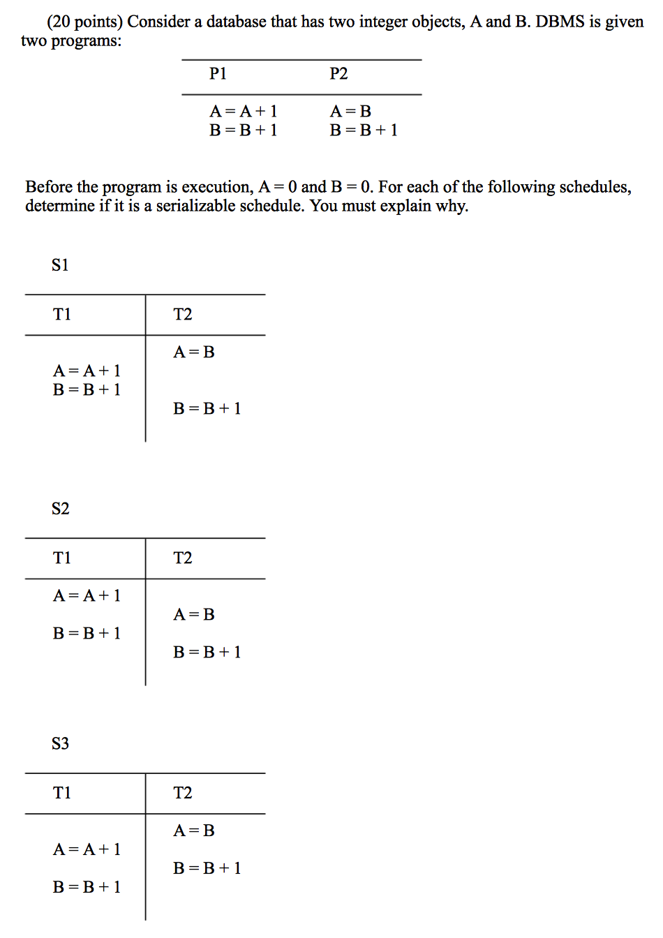 consider-a-database-that-has-two-integer-objects-a-chegg