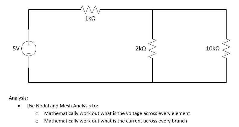 Solved Analysis: Use Nodal And Mesh Analysis To: | Chegg.com