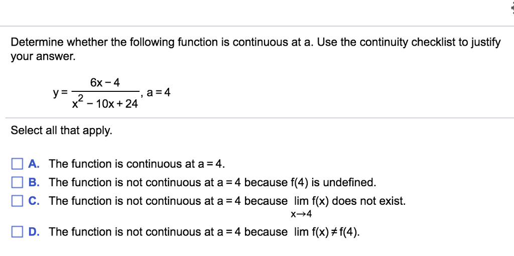 Solved Determine Whether The Following Function Is | Chegg.com