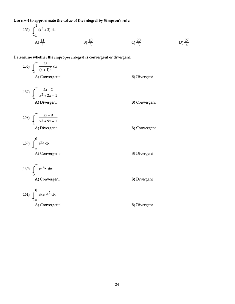 Solved Use n = 4 to approximate the value of the integral by | Chegg.com