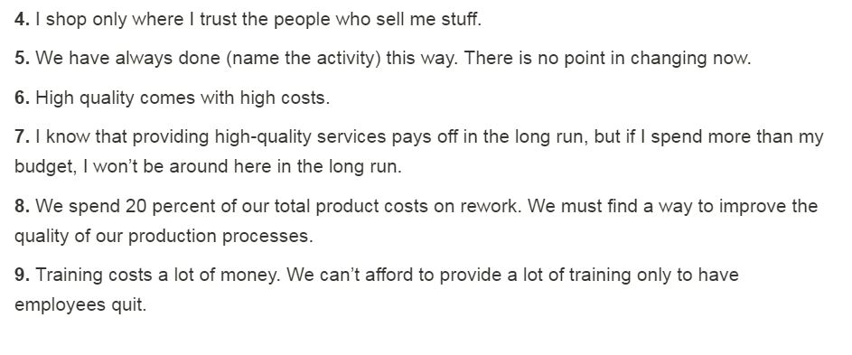 QUALITY DEFINED VIEWS FROM DIFFERENT AUTHORS visual data 7