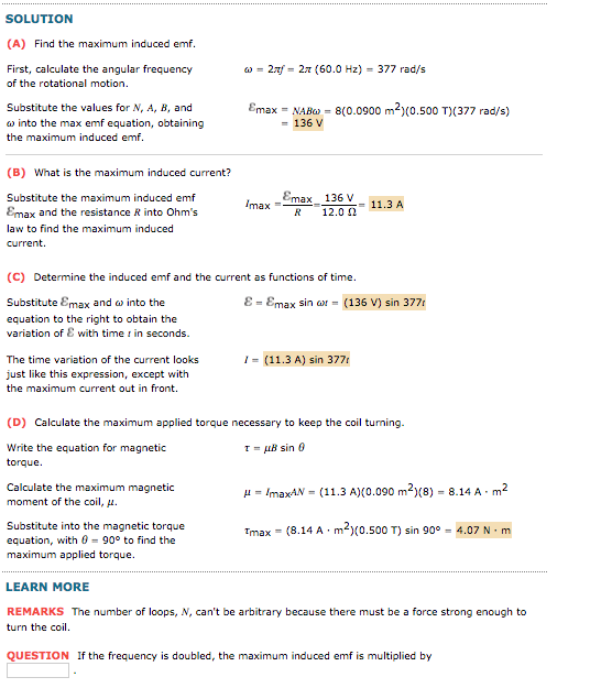 Solved GOAL Understand physical aspects of an AC generator. | Chegg.com