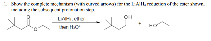 Solved Show the complete mechanism (with curved arrows) for | Chegg.com