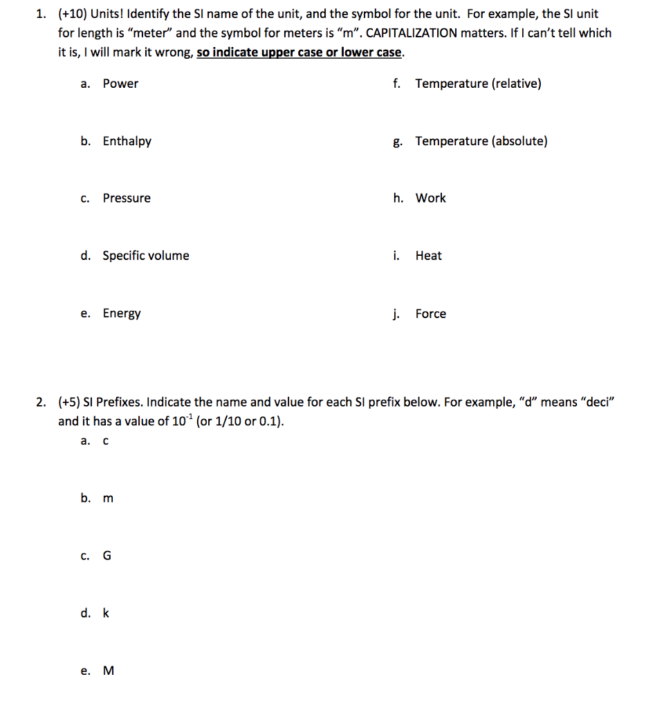 Solved 10 Units Identify The Si Name Of The Unit And Chegg Solved 10 Units Identify The Si Name Of The Unit And Chegg