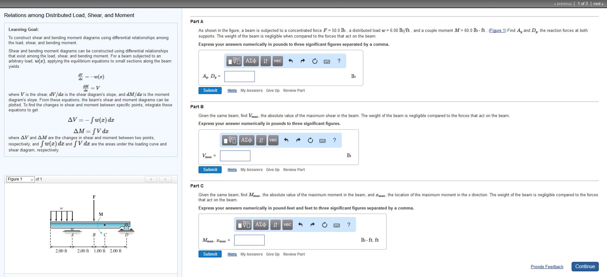 solved-relations-among-distributed-load-shear-and-moment-chegg