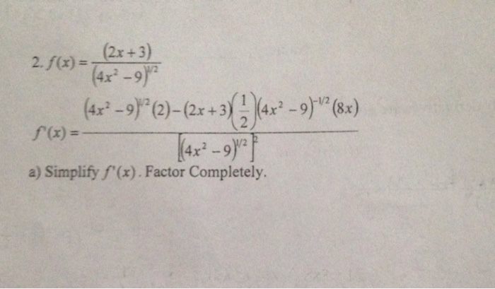 f x )= 2x 2 3x 4 6x 1