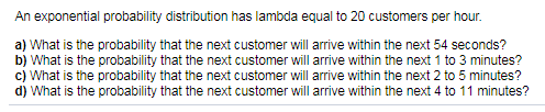 probability lambda exponential distribution solved next