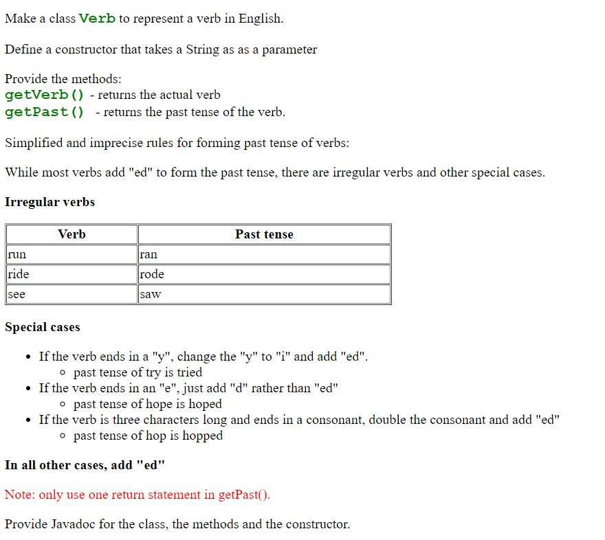 solved-make-a-class-verb-to-represent-a-verb-in-english-chegg