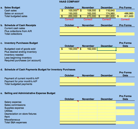 Solved B: Accounts Receivable Collected In Month Following | Chegg.com