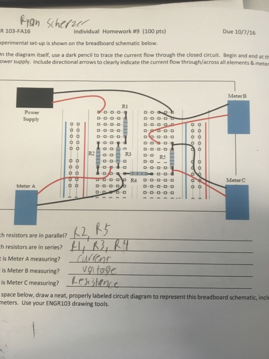Solved Draw a properly labeled circuit diagram to represent